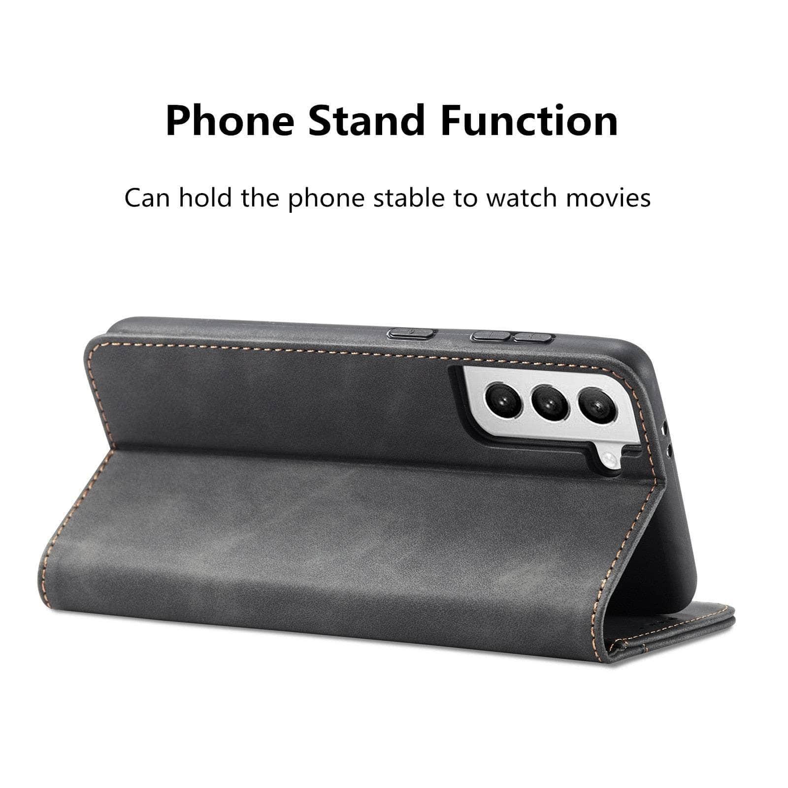 CaseBuddy Australia Casebuddy Leather Flip Galaxy S22 Luxury Wallet Cards Case