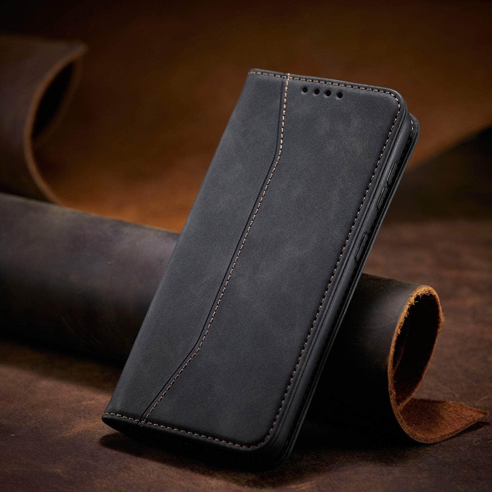 CaseBuddy Australia Casebuddy Leather Flip Galaxy S22 Ultra Luxury Wallet Cards Case