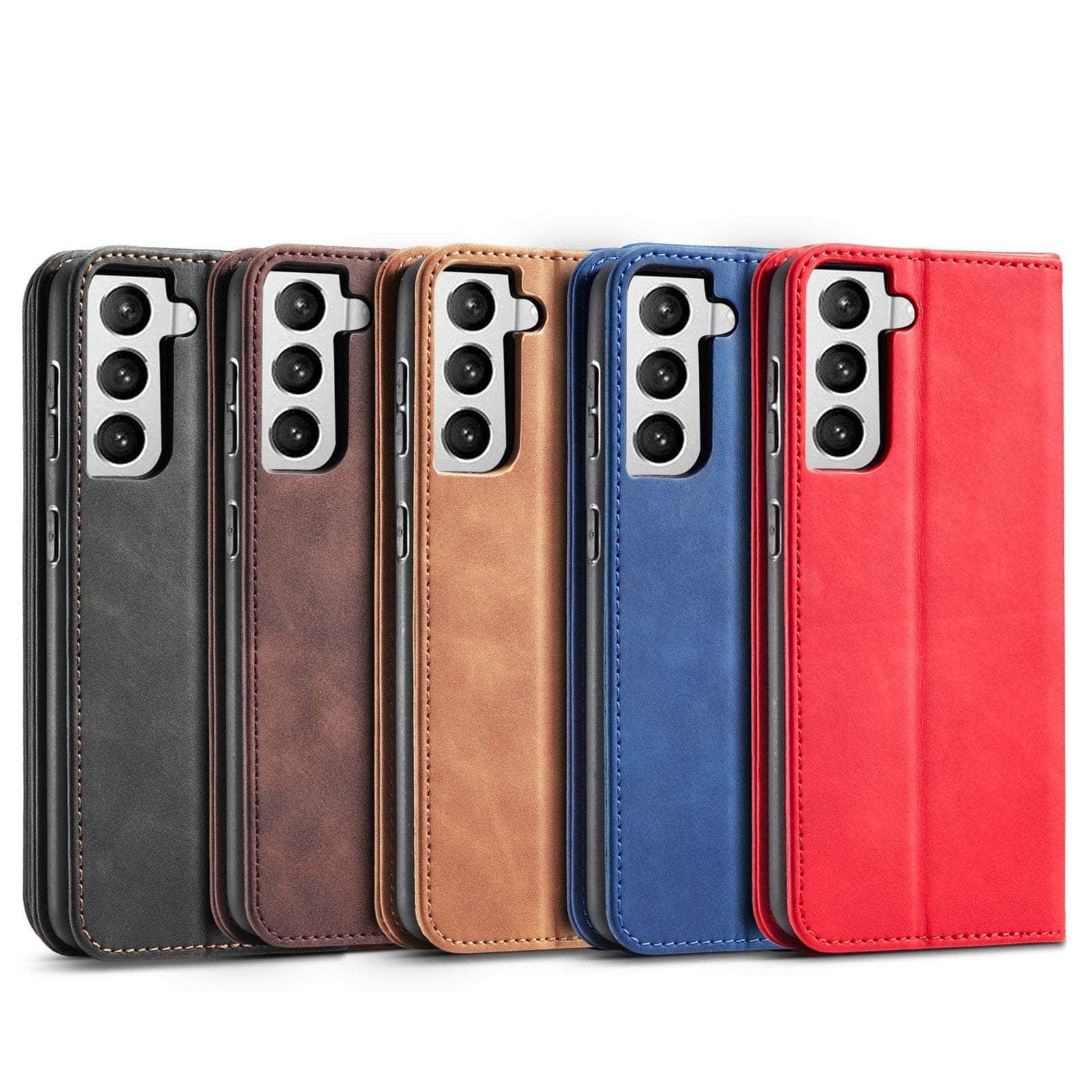 CaseBuddy Australia Casebuddy Leather Flip Galaxy S22 Ultra Luxury Wallet Cards Case