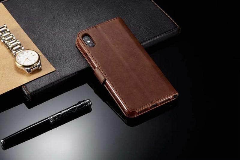 CaseBuddy Australia Casebuddy Leather iPhone Wallet Flip Case