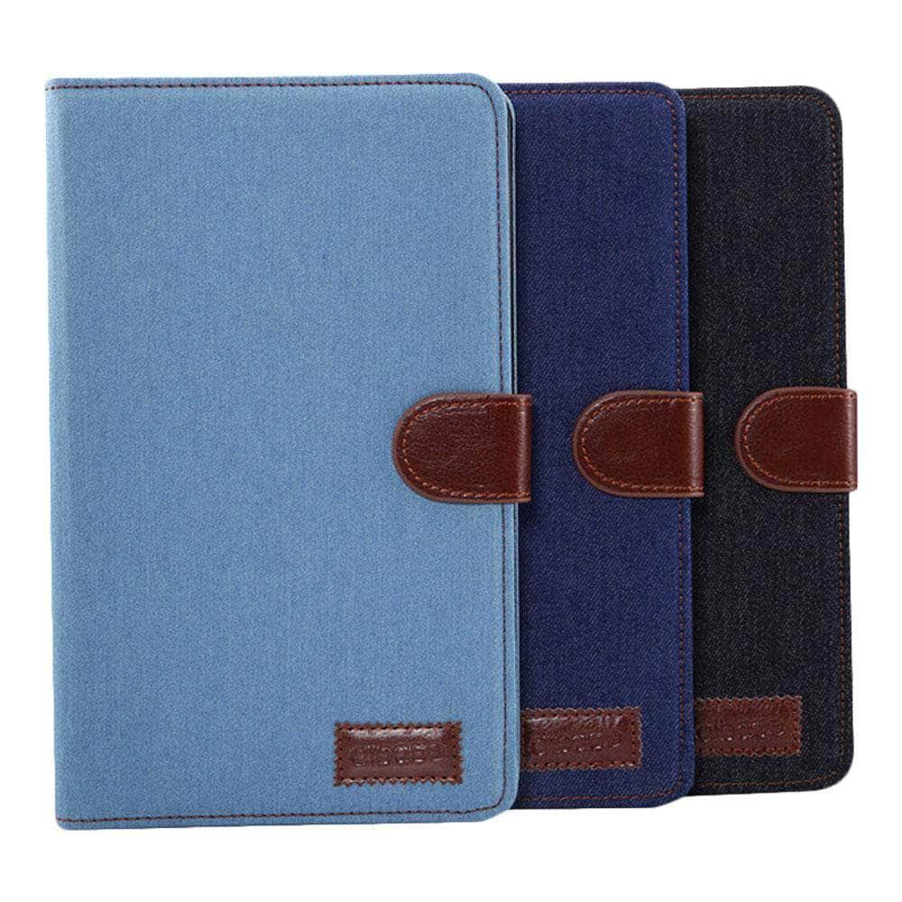 Leather Jean Samsung Galaxy Tab A 8.0 2019 S Pen P200 P205 SM-P200 SM-P205 Case Auto Sleep Wake Smart Case Cover - CaseBuddy
