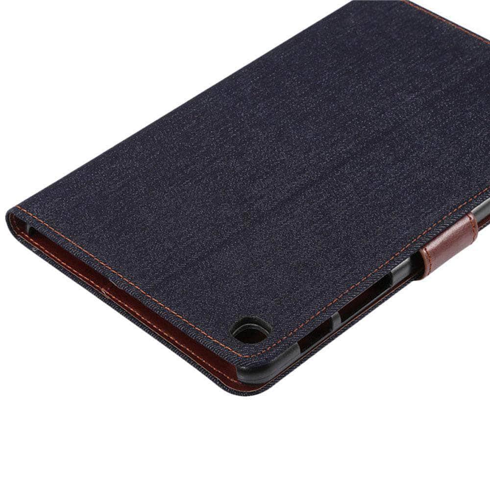 Leather Jean Samsung Galaxy Tab A 8.0 2019 S Pen P200 P205 SM-P200 SM-P205 Case Auto Sleep Wake Smart Case Cover - CaseBuddy