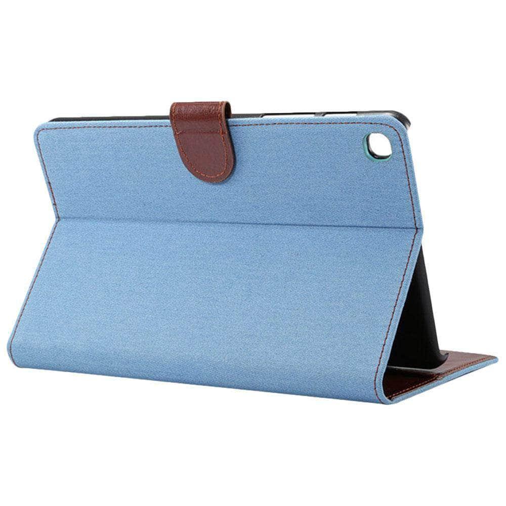 Leather Jean Samsung Galaxy Tab A 8.0 2019 S Pen P200 P205 SM-P200 SM-P205 Case Auto Sleep Wake Smart Case Cover - CaseBuddy