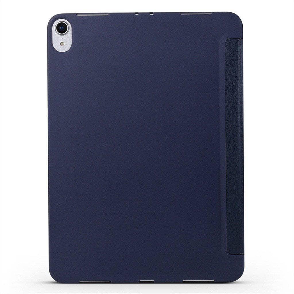 Leather Look Silica Gel Sleeve Tri-Fold Case iPad Mini 5 2019 - CaseBuddy