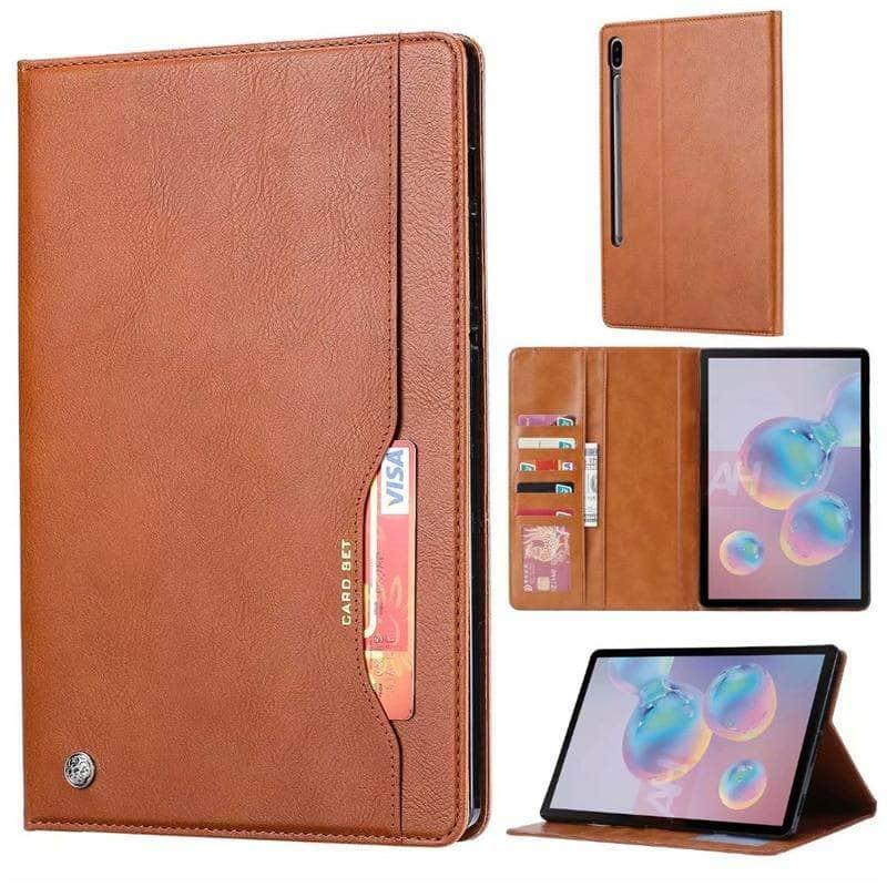 Luxury Flip Case Galaxy Tab S7 11 T870 T875 Card Slots - CaseBuddy