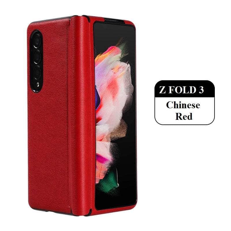 CaseBuddy Australia Chinese red / for galaxy z fold3 Luxury Galaxy Z Fold 3 Vintage Shell Case