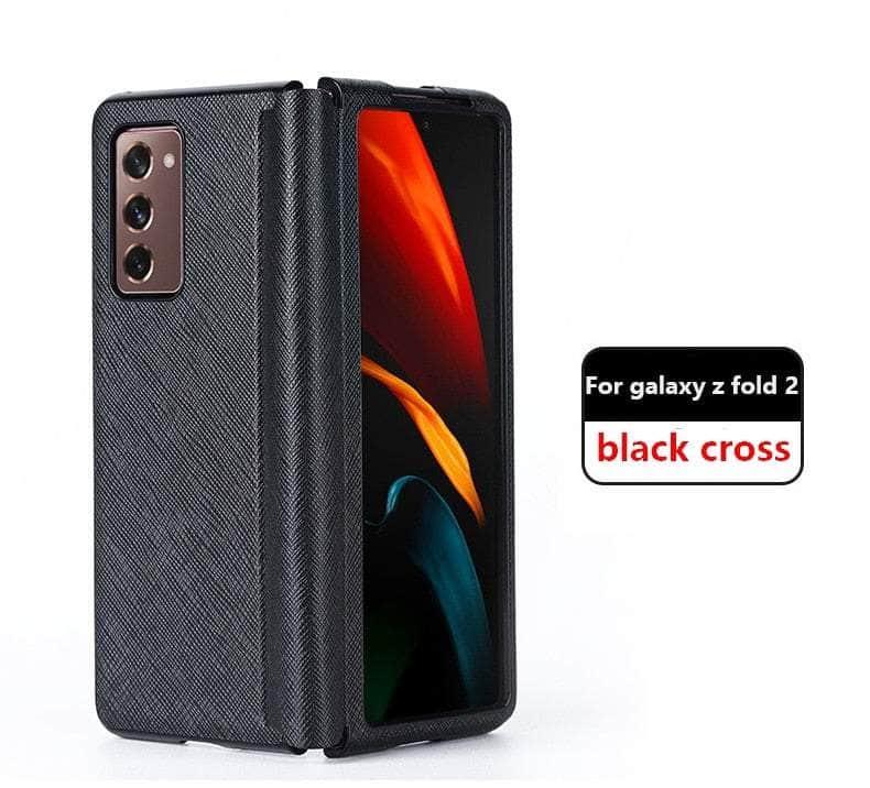 CaseBuddy Australia black cross / for galaxy z fold3 Luxury Galaxy Z Fold 3 Vintage Shell Case