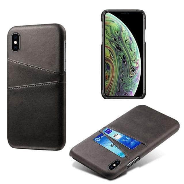 CaseBuddy Australia Casebuddy iPhone 13 Pro / Black Luxury iPhone 13 Pro Card Holder Case