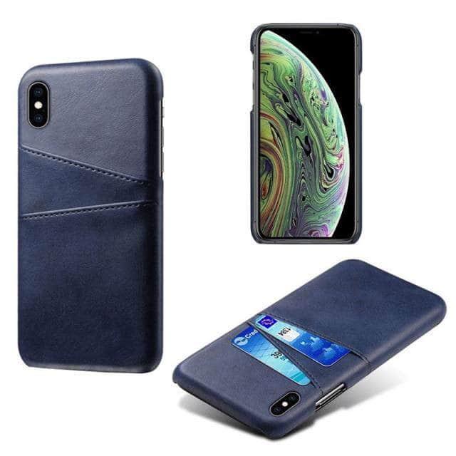 CaseBuddy Australia Casebuddy For iPhone 13Pro Max / Sapphire Luxury iPhone 13 Pro Max Card Holder Case