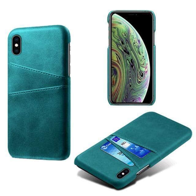 CaseBuddy Australia Casebuddy For iPhone 13Pro Max / Green Luxury iPhone 13 Pro Max Card Holder Case