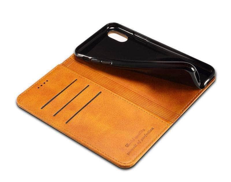 CaseBuddy Casebuddy Luxury Leather Wallet Case iPhone XR XS Max Flip Card Pocket
