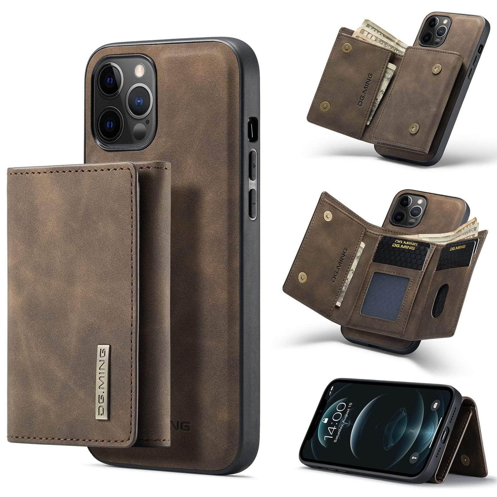 CaseBuddy Australia Casebuddy Luxury Magnetic iPhone 13 & 13 Pro Detachable Leather Case