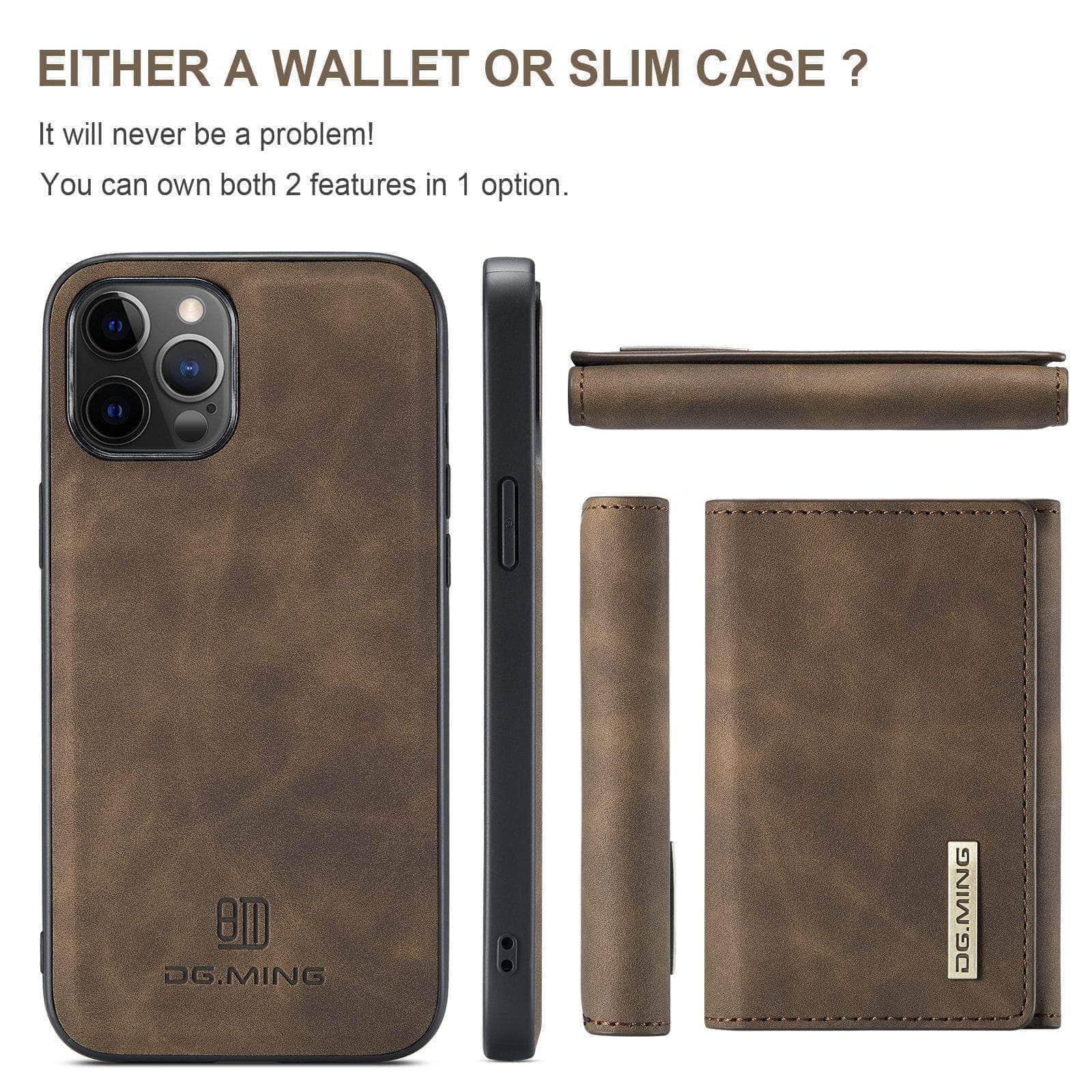 CaseBuddy Australia Casebuddy Luxury Magnetic iPhone 13 & 13 Pro Detachable Leather Case