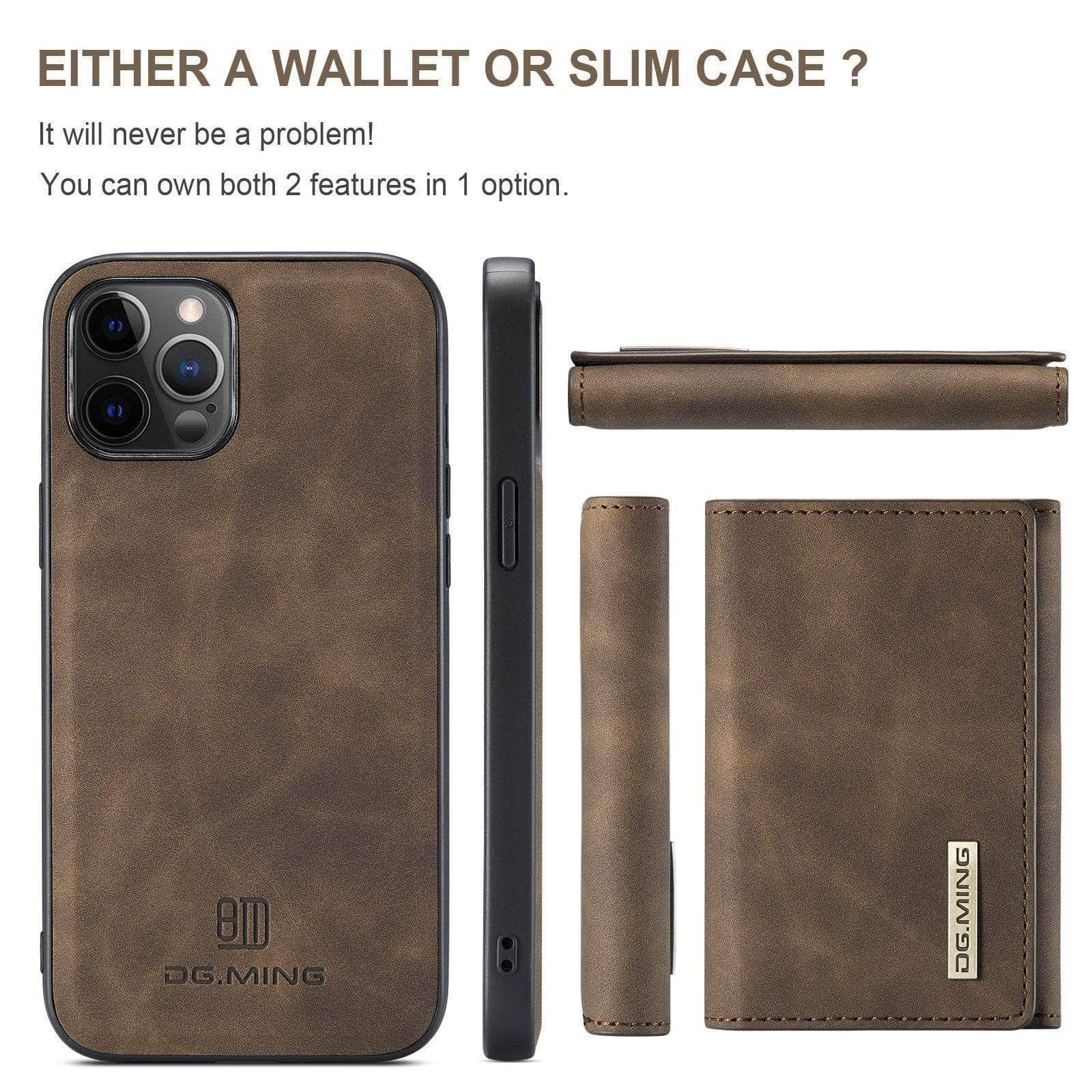 CaseBuddy Australia Casebuddy Luxury Magnetic iPhone 13 Pro Max Detachable Leather Case