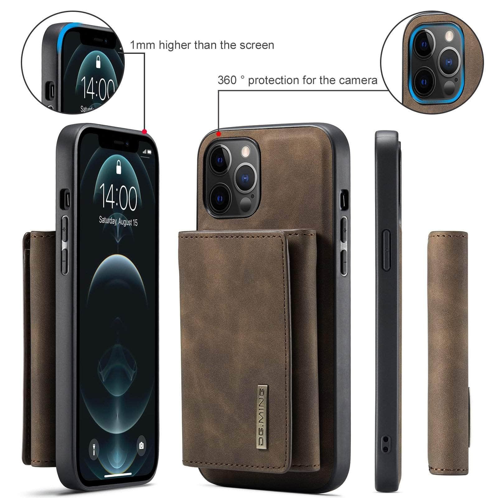 CaseBuddy Australia Casebuddy Luxury Magnetic iPhone 13 Pro Max Detachable Leather Case