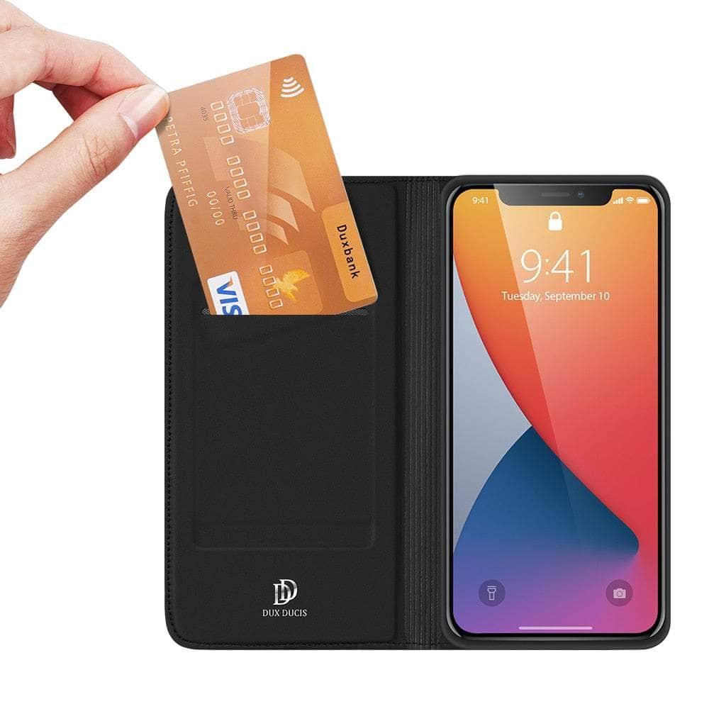 Casebuddy Luxury Magnetic iPhone 14 Leather Flip Wallet