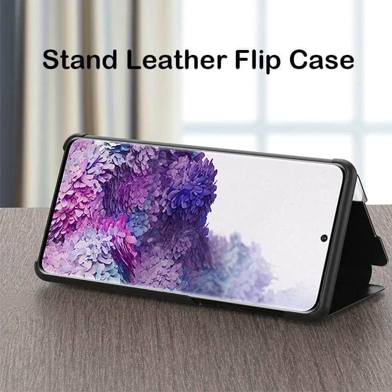 CaseBuddy Australia Casebuddy Luxury Smart Clear Window View S21 Flip Cover