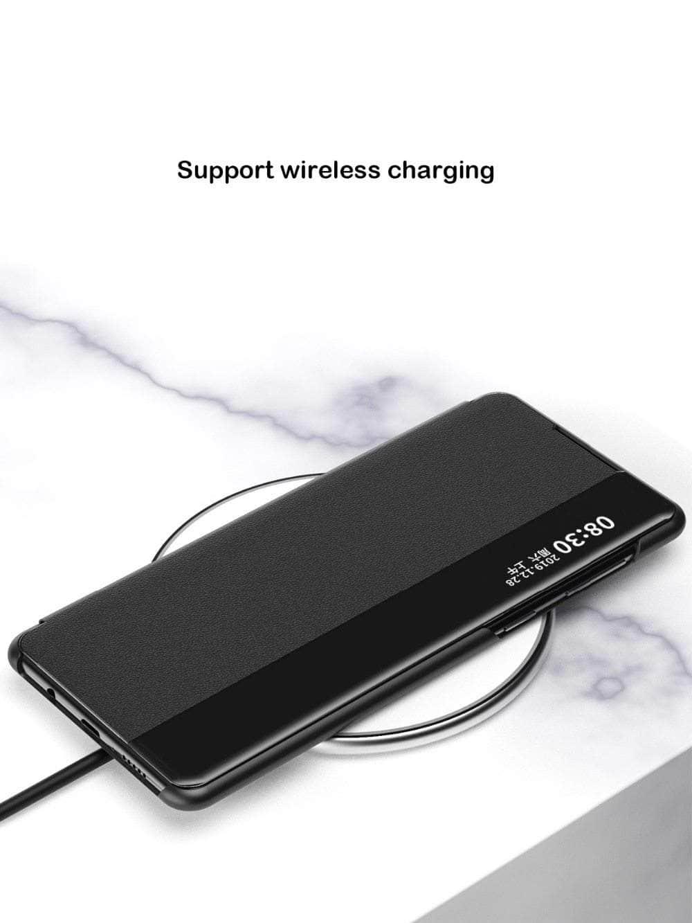 CaseBuddy Australia Casebuddy Luxury Smart Clear Window View S21 Flip Cover