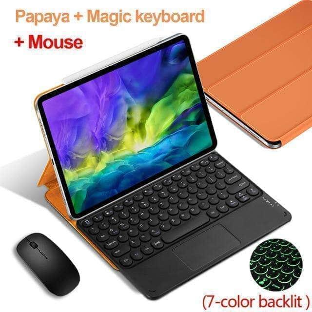 CaseBuddy Australia Casebuddy GF Papaya Touch 7C M / iPad Air 5 Magic iPad Air 5 2022 Magnetic Bluetooth Keyboard Case