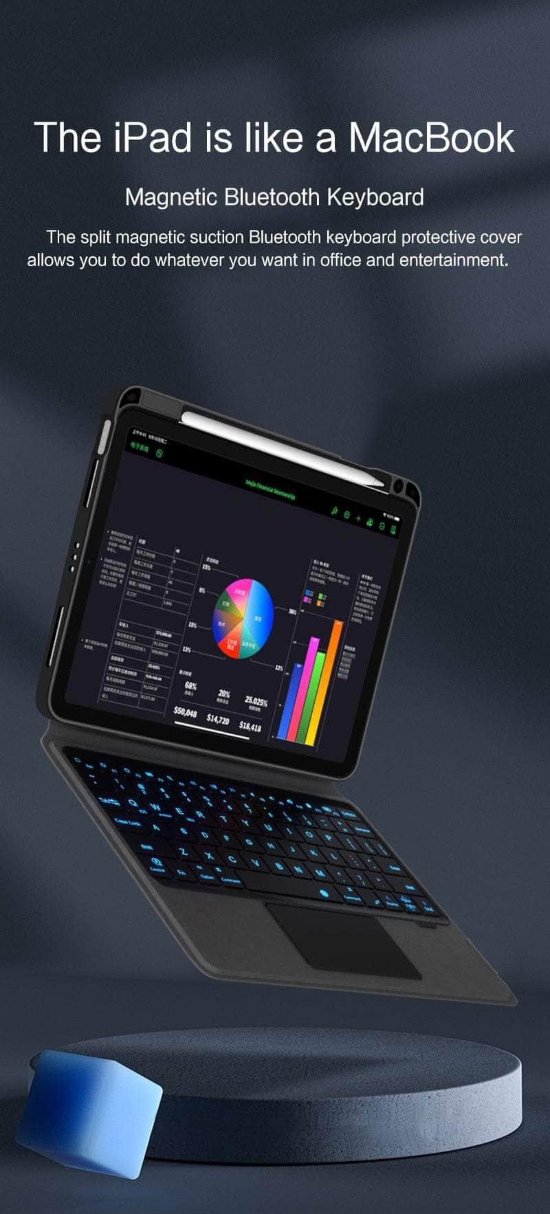Magic Keyboard iPad 9 2021 Backlit Tablet Smart Case