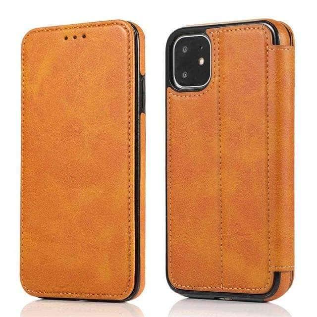 Magnetic Flip Leather Case iPhone Card Slots Wallet