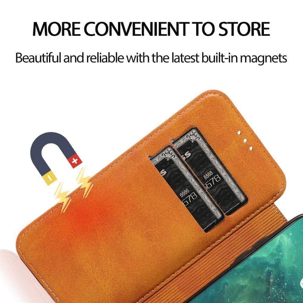 Magnetic Flip Leather Case iPhone Card Slots Wallet