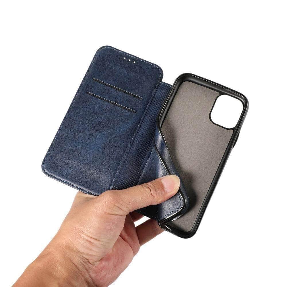 Magnetic Flip Leather Case iPhone Card Slots Wallet