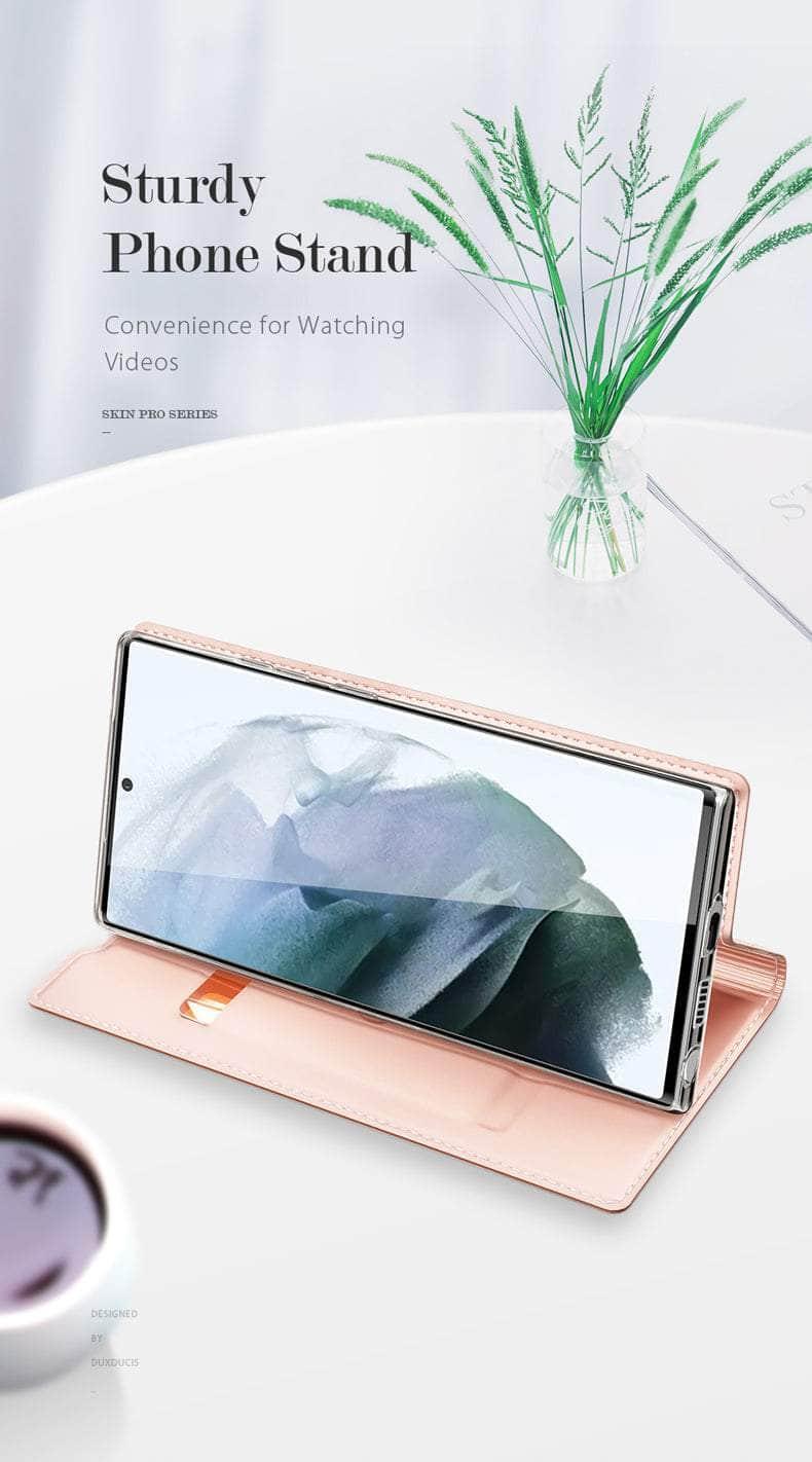 CaseBuddy Australia Magnetic Leather Flip Wallet Galaxy S22 Case