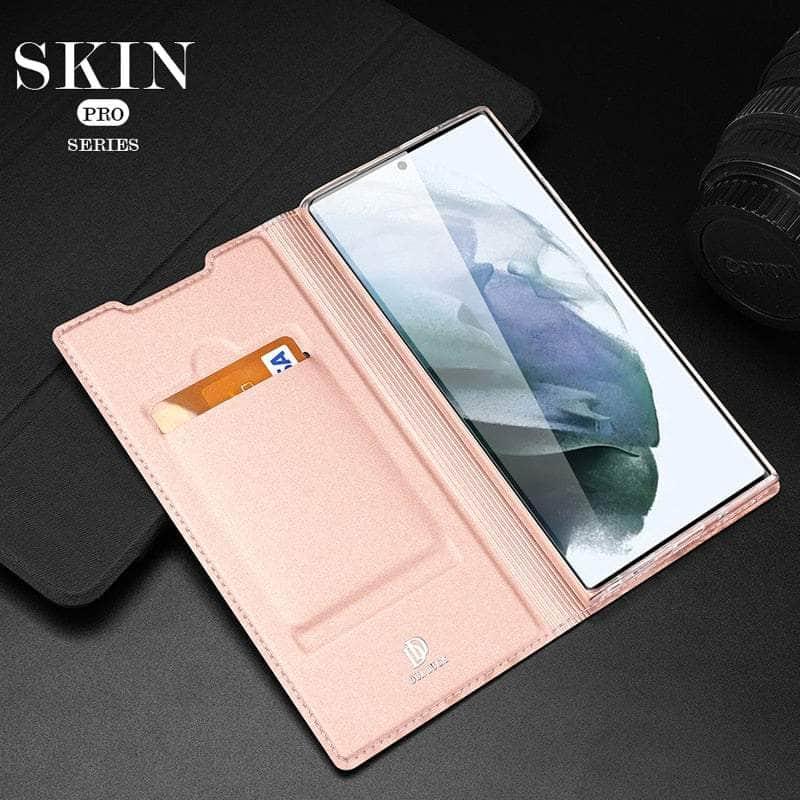 CaseBuddy Australia Magnetic Leather Flip Wallet Galaxy S22 Ultra Case