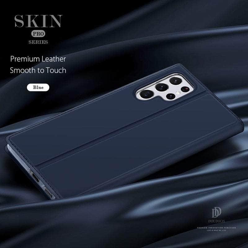 CaseBuddy Australia Magnetic Leather Flip Wallet Galaxy S22 Ultra Case
