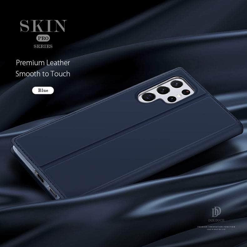 CaseBuddy Australia Magnetic Leather Flip Wallet Galaxy S22 Ultra Case