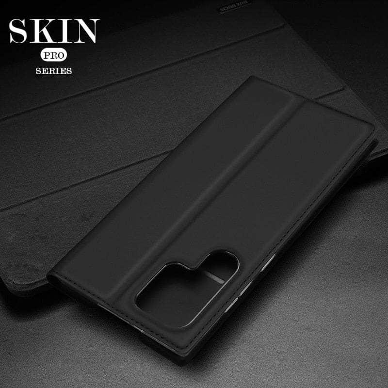 CaseBuddy Australia Magnetic Leather Flip Wallet Galaxy S22 Ultra Case