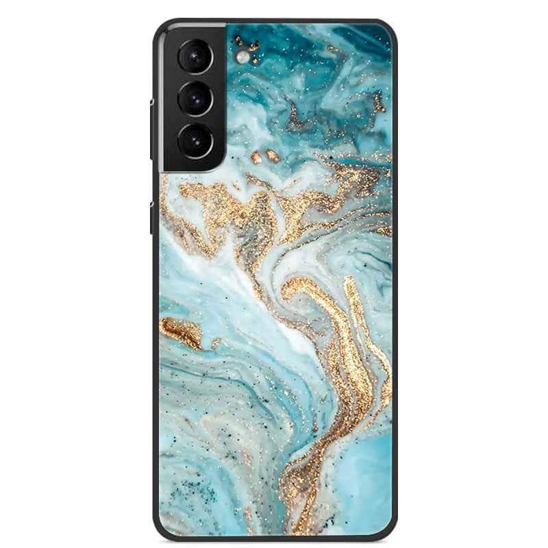 CaseBuddy Australia Casebuddy Marble Soft Silicone Back S22 Cover