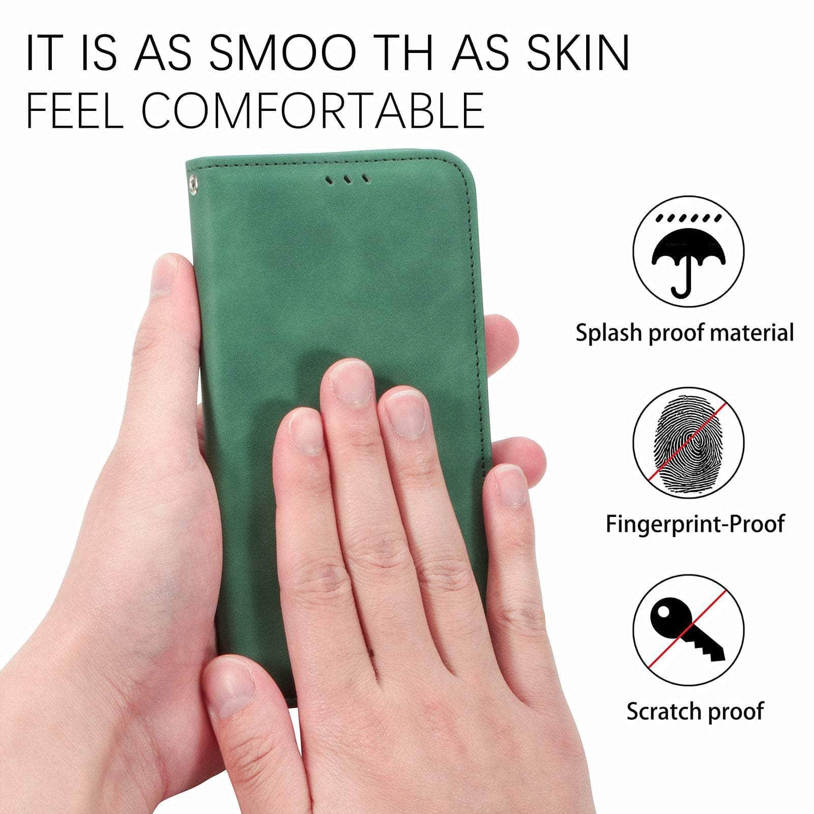 CaseBuddy Australia Casebuddy Matte Leather Case For iPhone 13 12 11 Pro Mini XR XS Max X 8 7 6s 6 Plus Flip Book Case Cover For Apple iPhone SE 2022 2020