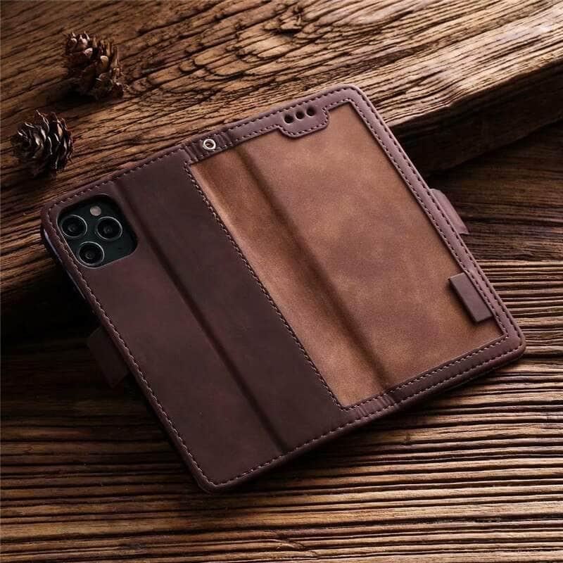 CaseBuddy Australia Casebuddy Matte Leather iPhone SE 2022 Wallet Flip Case