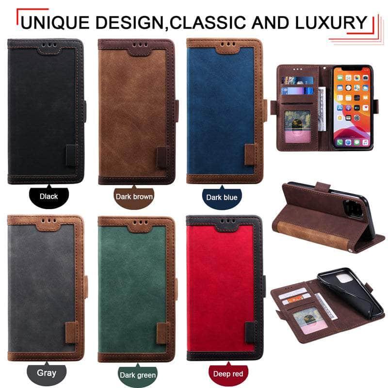CaseBuddy Australia Casebuddy Matte Leather iPhone SE 2022 Wallet Flip Case