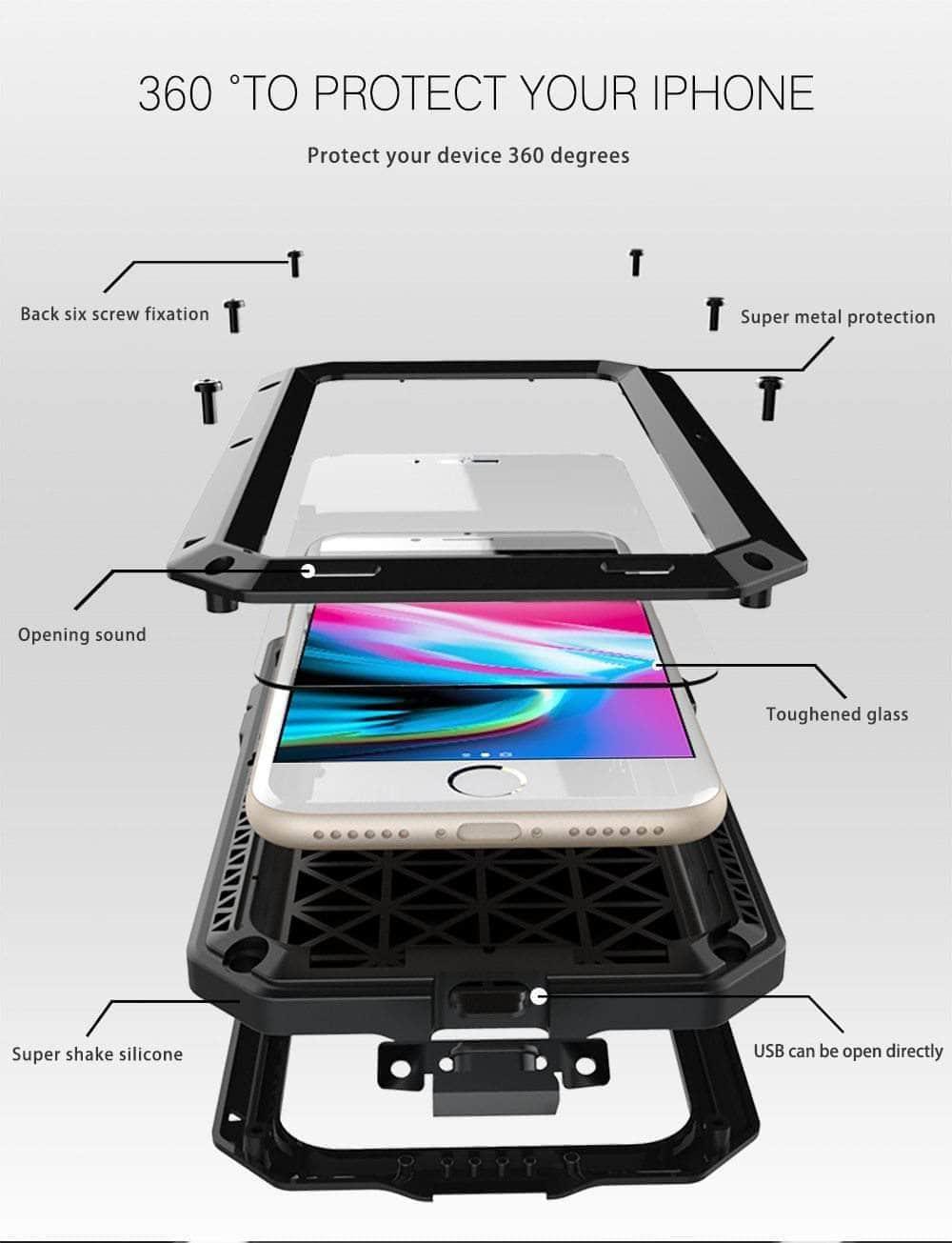 CaseBuddy Australia Casebuddy Metal Soft Silicone iPhone 13 Full Protective Bumper Cover