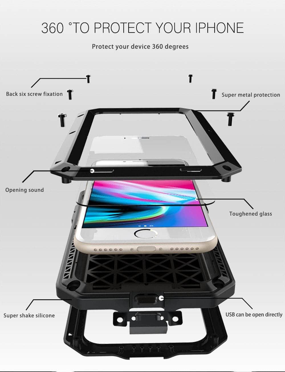 CaseBuddy Australia Casebuddy Metal Soft Silicone iPhone 13 Mini Full Protective Bumper Cover