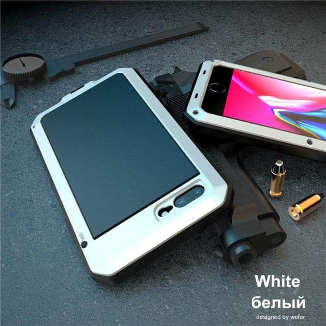 CaseBuddy Australia Casebuddy For iPhone 13 Mini / White Metal Soft Silicone iPhone 13 Mini Full Protective Bumper Cover