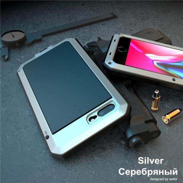 CaseBuddy Australia Casebuddy For iPhone 13 Mini / Silver Metal Soft Silicone iPhone 13 Mini Full Protective Bumper Cover