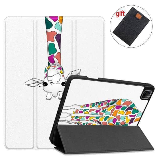 CaseBuddy Australia Casebuddy IPTPU24 / 2021 Pro12.9 5thGen MTT iPad Pro 12.9 (2021) Pencil Magnetic TriFold Smart Stand Case