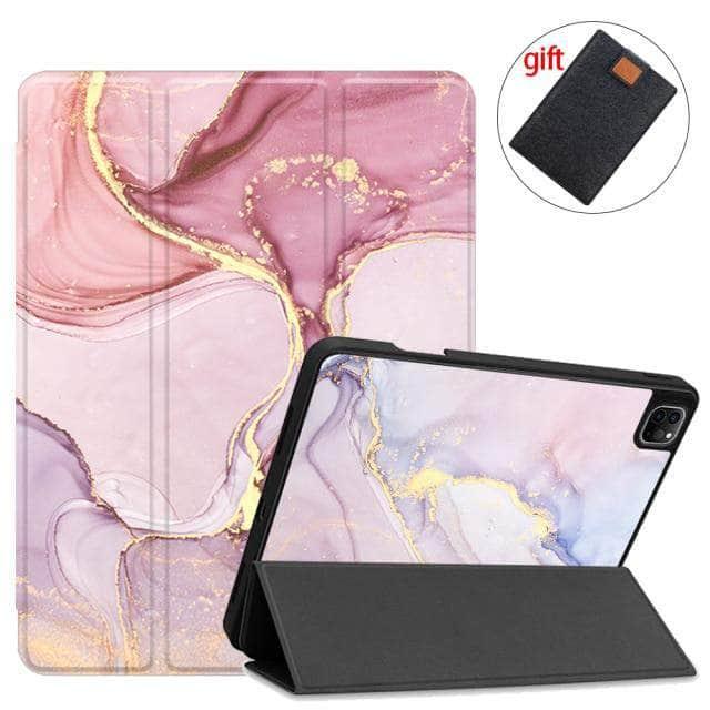 CaseBuddy Australia Casebuddy IPTPU01 / 2021 Pro12.9 5thGen MTT iPad Pro 12.9 (2021) Pencil Magnetic TriFold Smart Stand Case