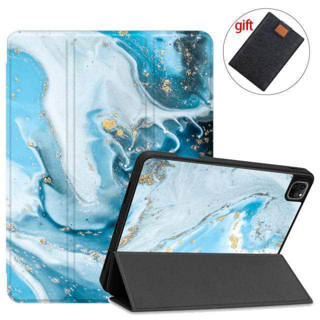 CaseBuddy Australia Casebuddy IPTPU07 / 2021 Pro12.9 5thGen MTT iPad Pro 12.9 (2021) Pencil Magnetic TriFold Smart Stand Case