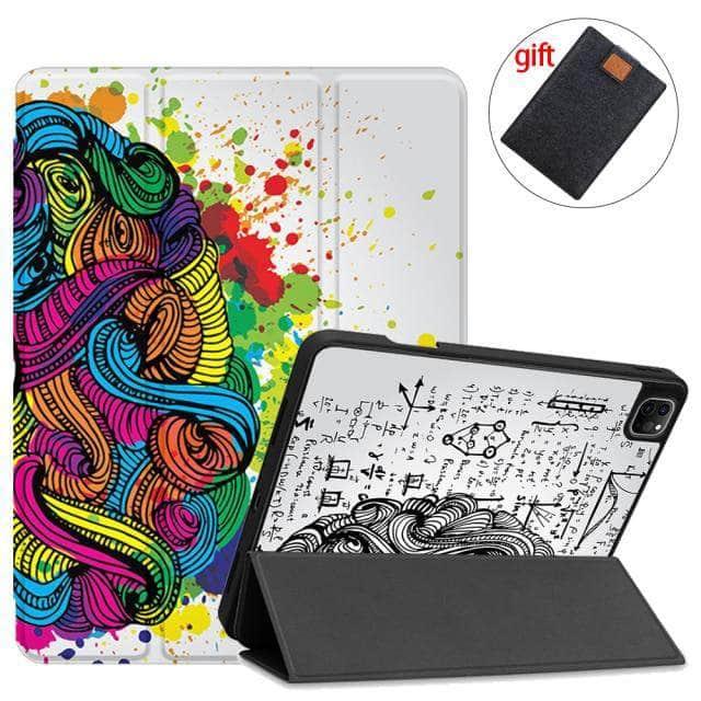 CaseBuddy Australia Casebuddy IPTPU17 / 2021 Pro12.9 5thGen MTT iPad Pro 12.9 (2021) Pencil Magnetic TriFold Smart Stand Case