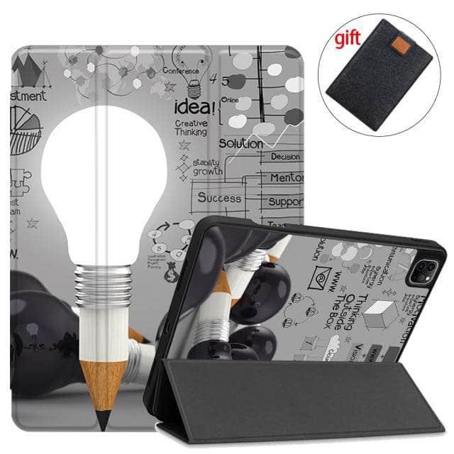 CaseBuddy Australia Casebuddy IPTPU11 / 2021 Pro12.9 5thGen MTT iPad Pro 12.9 (2021) Pencil Magnetic TriFold Smart Stand Case