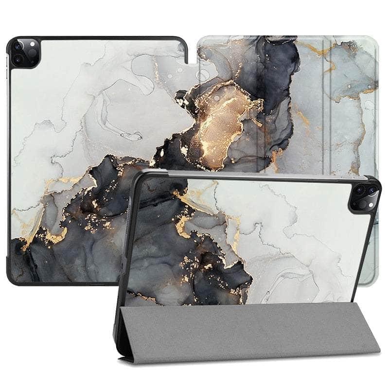 Casebuddy IP08 / iPad Pro 11 2022 MTT Marble iPad Pro 11 Vegan Leather Flip Stand