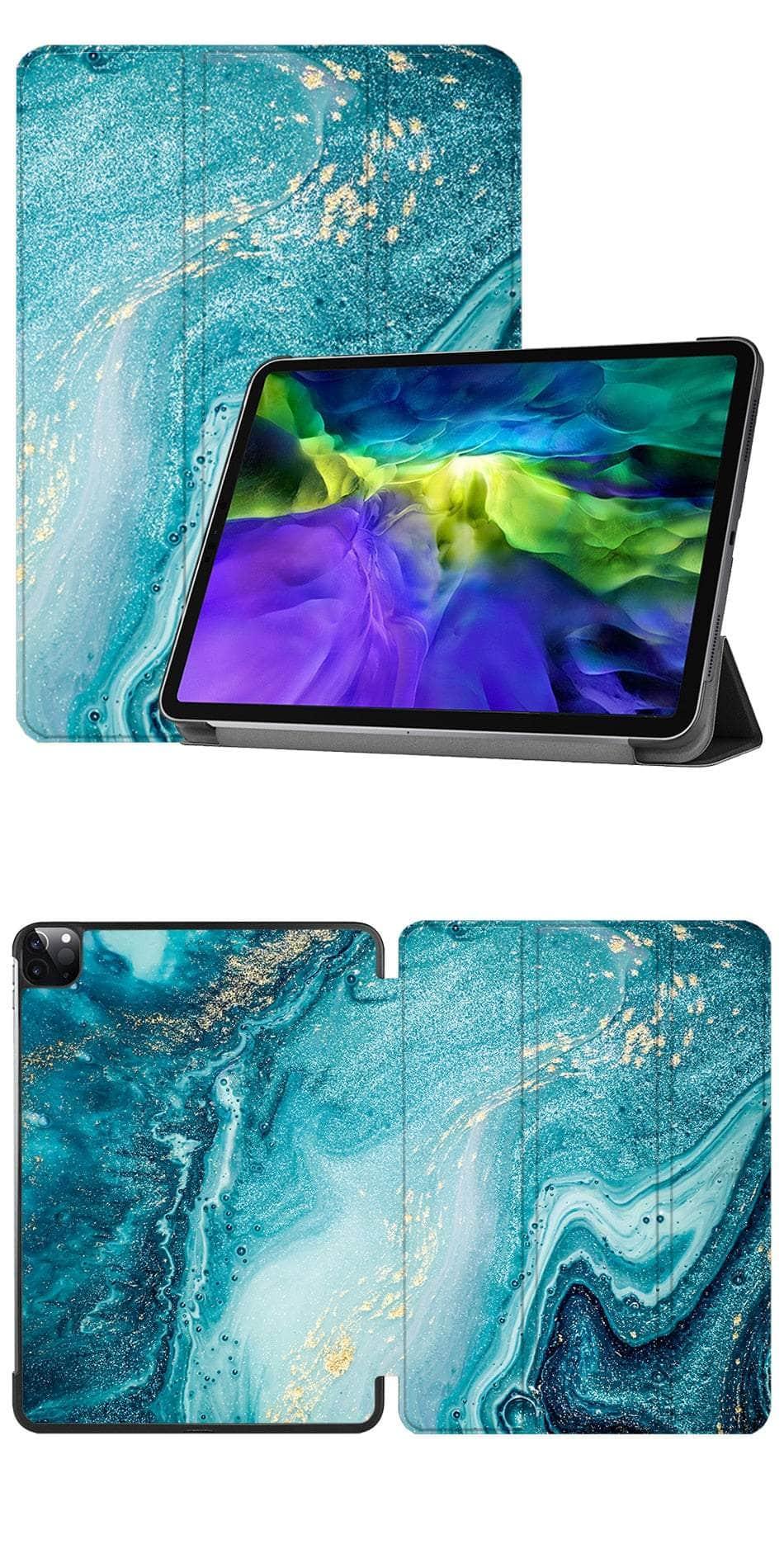 Casebuddy MTT Marble iPad Pro 11 Vegan Leather Flip Stand