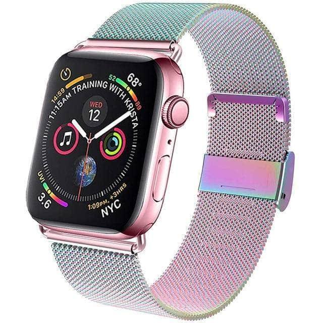 CaseBuddy Australia Casebuddy colorful / 38mm or 40mm Multi Color Milanese Loop Apple Watch Band 6 5 4 3 2 SE 44/42/40/38
