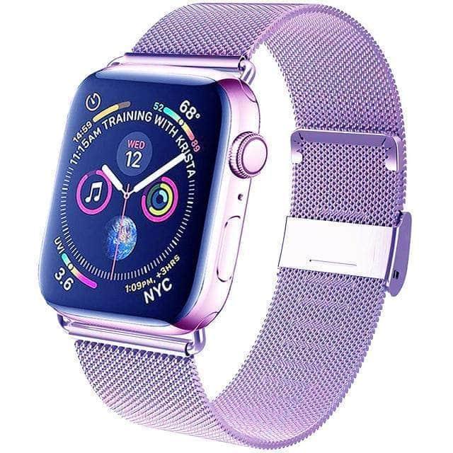 CaseBuddy Australia Casebuddy lavender / 38mm or 40mm Multi Color Milanese Loop Apple Watch Band 6 5 4 3 2 SE 44/42/40/38
