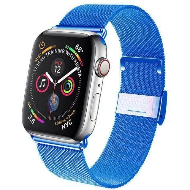 CaseBuddy Australia Casebuddy blue / 38mm or 40mm Multi Color Milanese Loop Apple Watch Band 6 5 4 3 2 SE 44/42/40/38